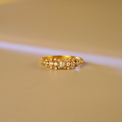 0.278 TCW Round Lab-Grown Diamond Multi Stone Wedding Band