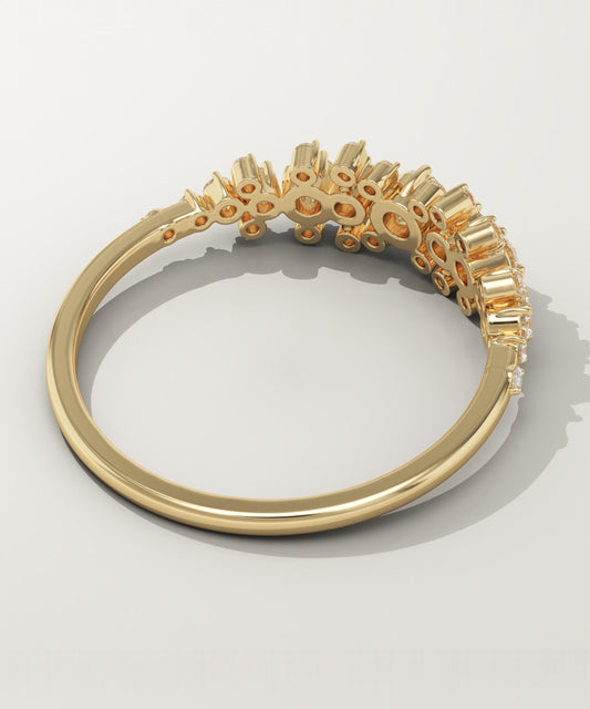 0.278 TCW Round Lab-Grown Diamond Multi Stone Wedding Band