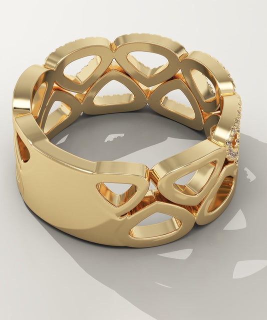 0.32 TCW Round Lab-Grown Diamond Multi Stone Wedding Band