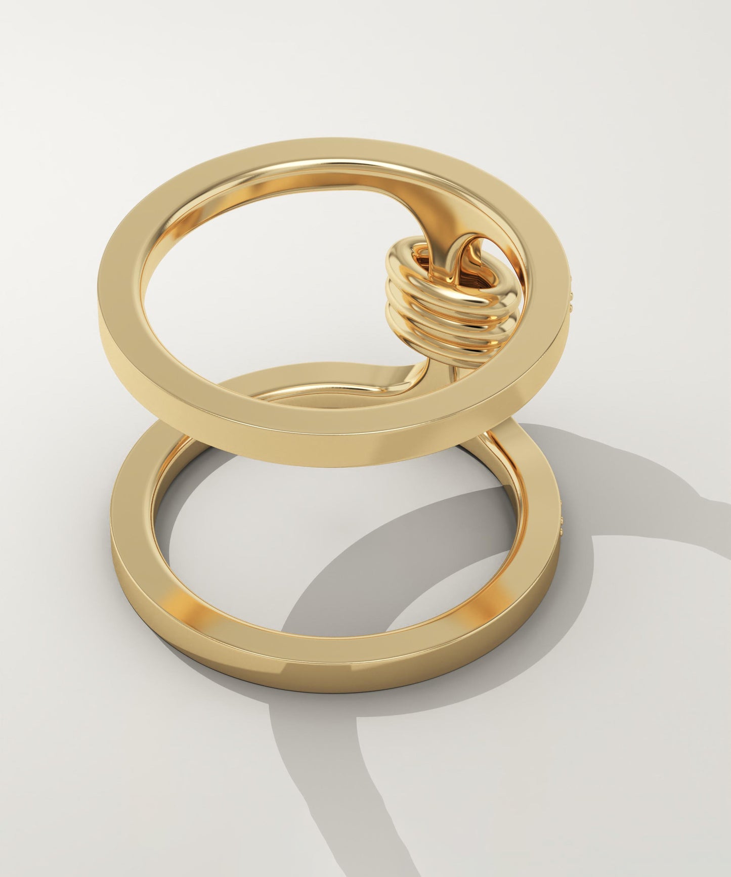 0.445 TCW Round Lab-Grown Diamond Double Shank Wedding Band