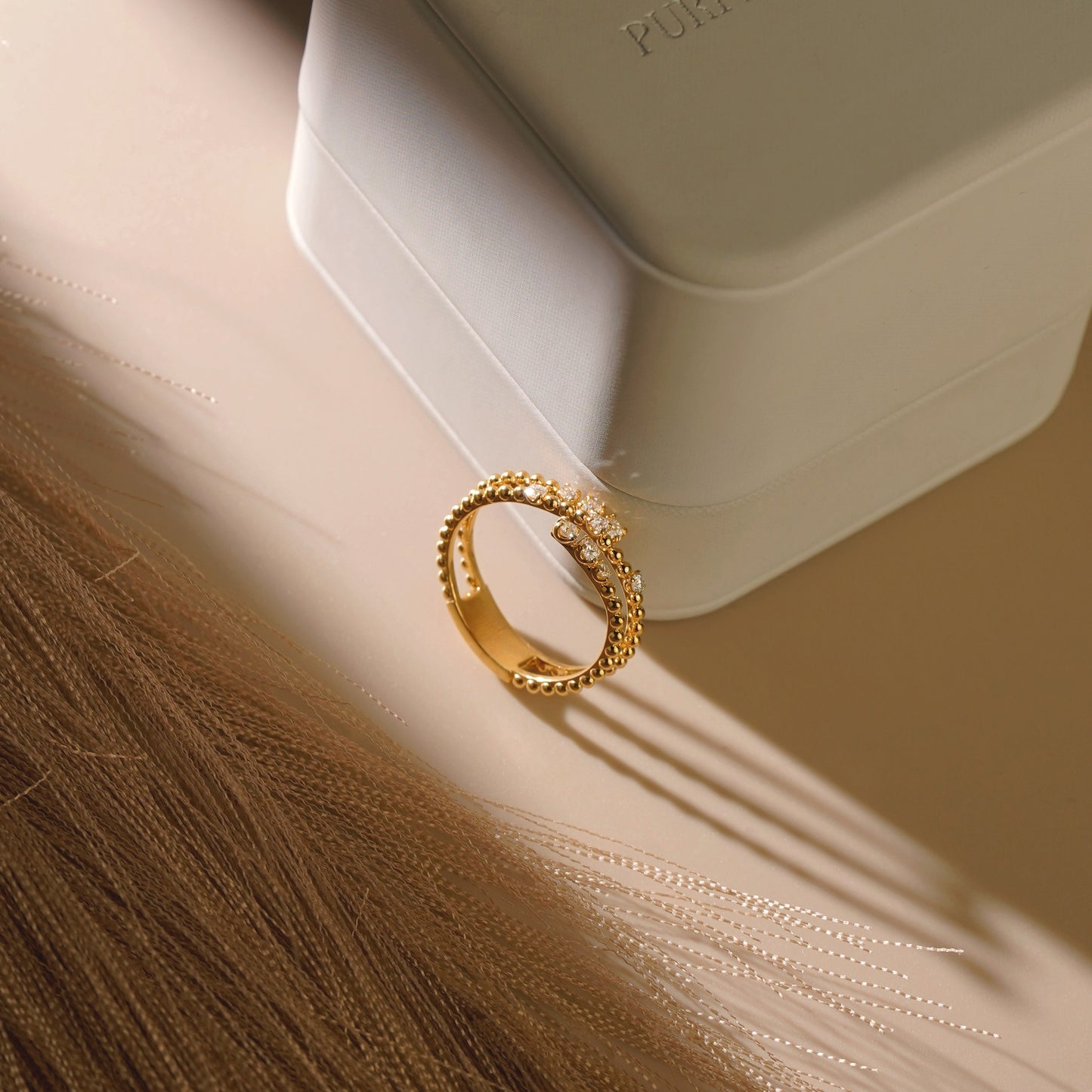 0.267 TCW Round Lab-Grown Diamond Spiral Wedding Band