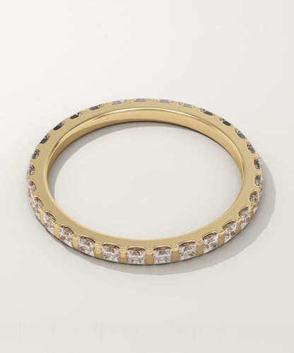 0.54 TCW Princess Lab-Grown Diamond Full Eternity Wedding Band