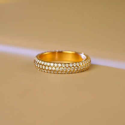1.73 TCW Round Lab-Grown Diamond Multi Stone Wedding Band