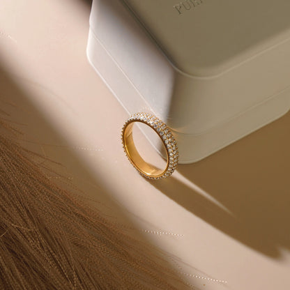 1.73 TCW Round Lab-Grown Diamond Multi Stone Wedding Band