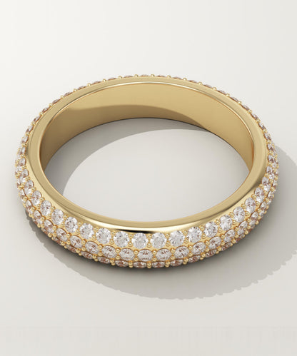 1.73 TCW Round Lab-Grown Diamond Multi Stone Wedding Band