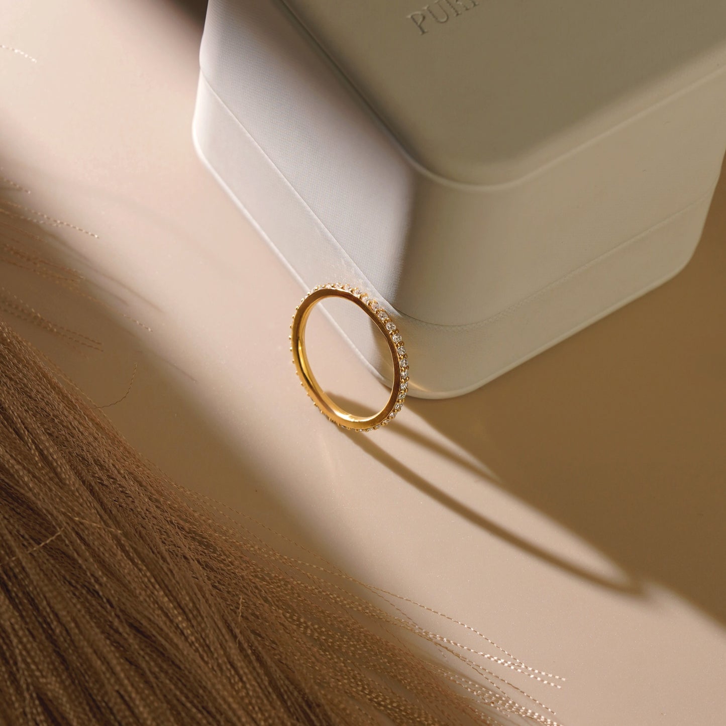 0.59 TCW Round Lab-Grown Diamond Full Eternity Wedding Band