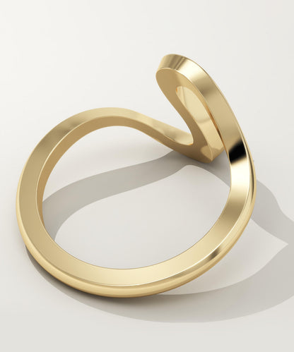 0.07 CT Round Lab-Grown Diamond Curved Wedding Band