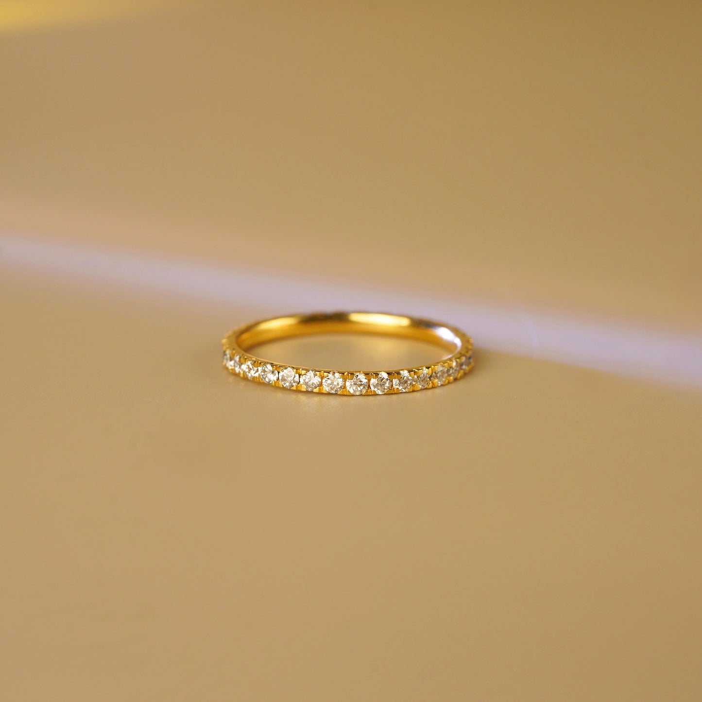0.33 TCW Round Lab-Grown Diamond Full Eternity Wedding Band