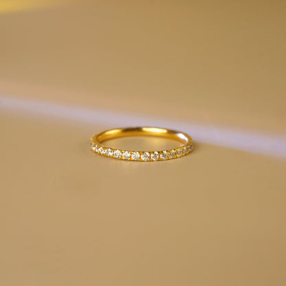 0.33 TCW Round Lab-Grown Diamond Full Eternity Wedding Band