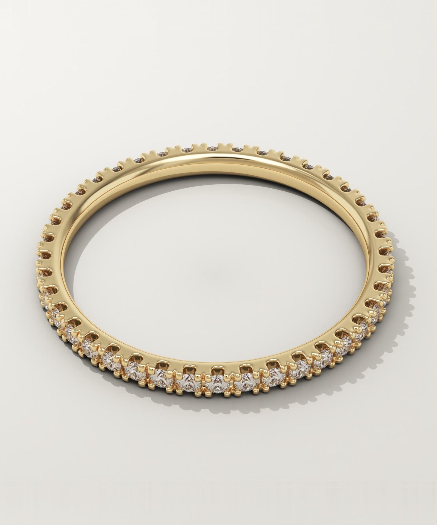 0.33 TCW Round Lab-Grown Diamond Full Eternity Wedding Band