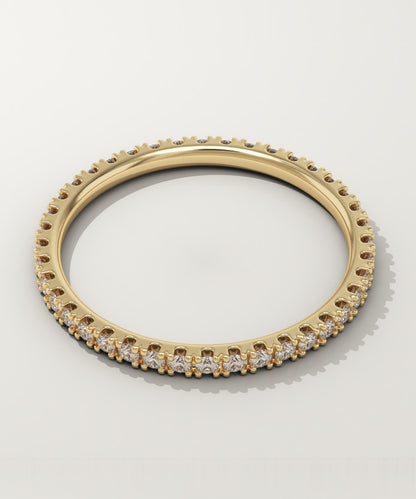 0.33 TCW Round Lab-Grown Diamond Full Eternity Wedding Band