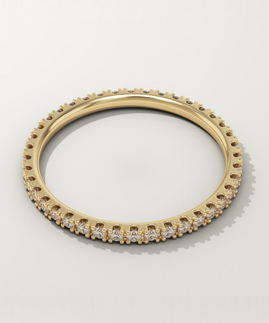 0.33 TCW Round Lab-Grown Diamond Full Eternity Wedding Band