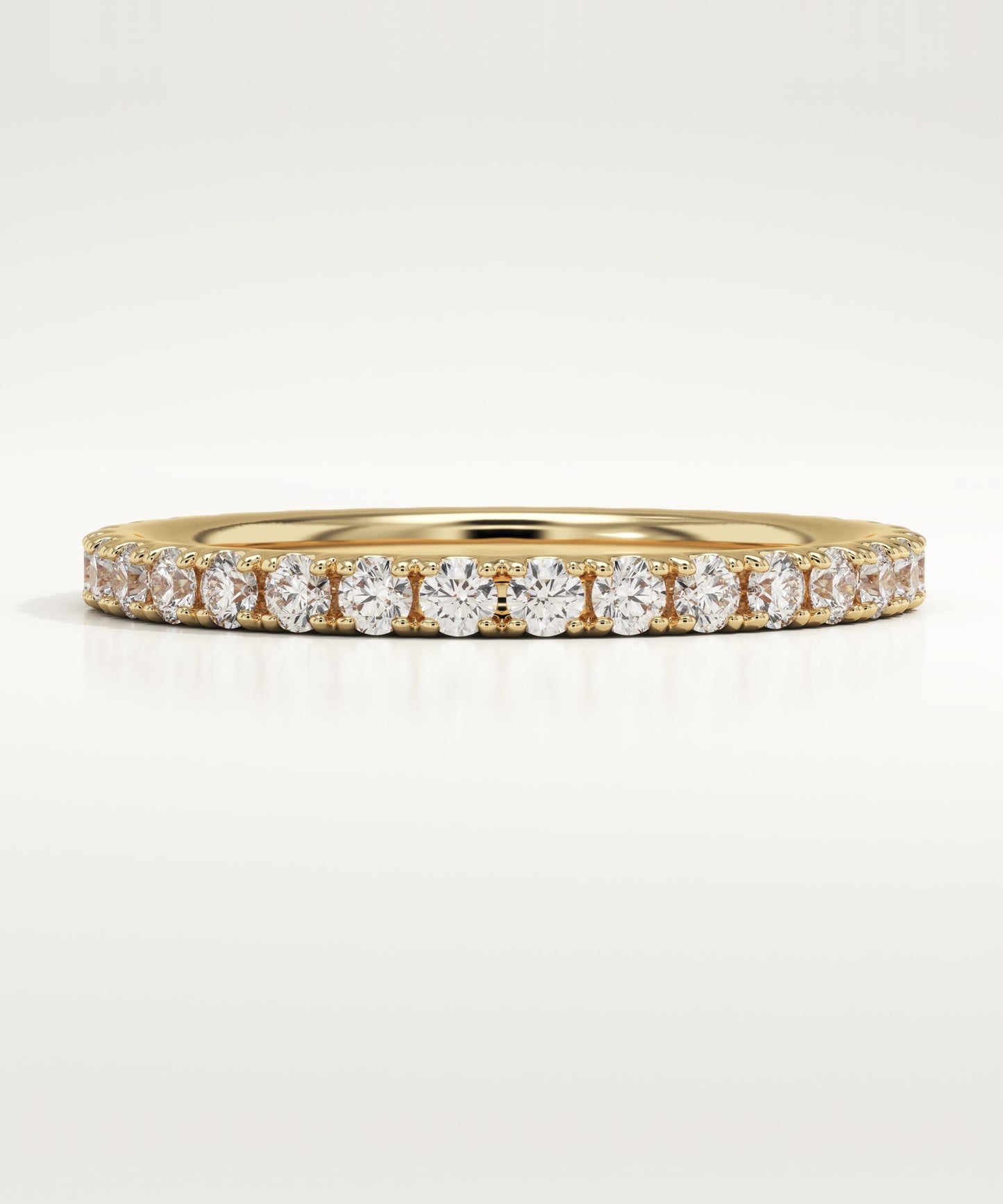 0.74 TCW Round Lab-Grown Diamond Full Eternity Wedding Band