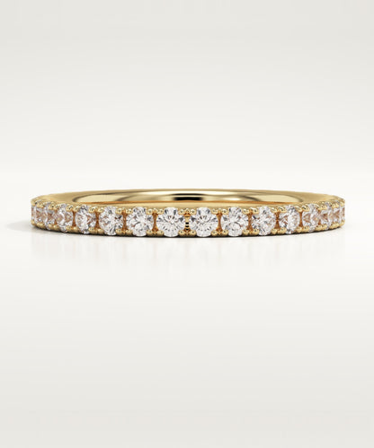0.74 TCW Round Lab-Grown Diamond Full Eternity Wedding Band