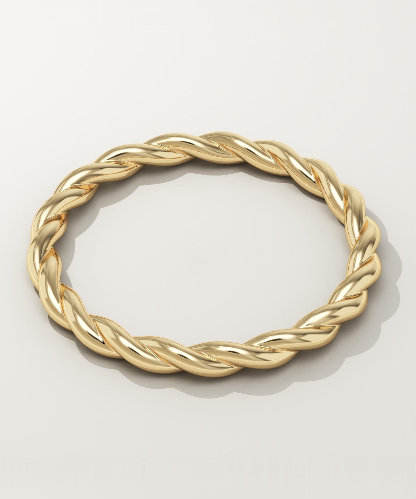 Twisted Shank Wedding Band