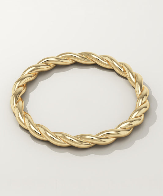 Twisted Shank Wedding Band