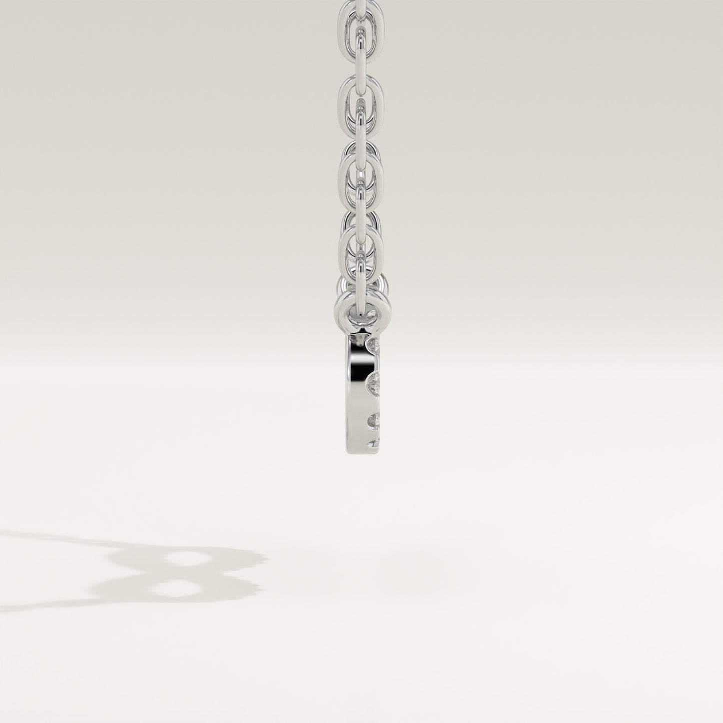 0.20 TCW Round Lab-Grown Diamond Infinity Charm Necklace