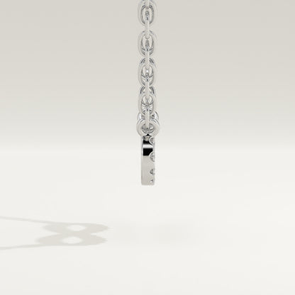 0.20 TCW Round Lab-Grown Diamond Infinity Charm Necklace