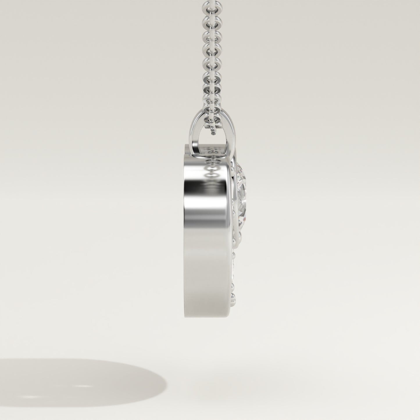 2.14 TCW Round & Baguette Lab-Grown Diamond Multi Stone Charm Necklace