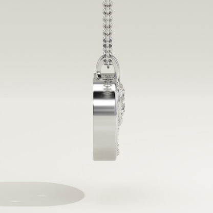 2.14 TCW Round & Baguette Lab-Grown Diamond Multi Stone Charm Necklace