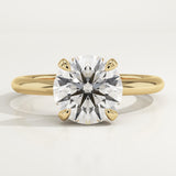2.0 CT Round Cut Solitaire Lab-Grown Diamond Engagement Ring