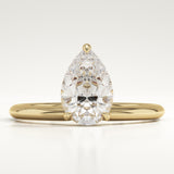 2.0 CT Pear Cut Solitaire Lab-Grown Diamond Engagement Ring