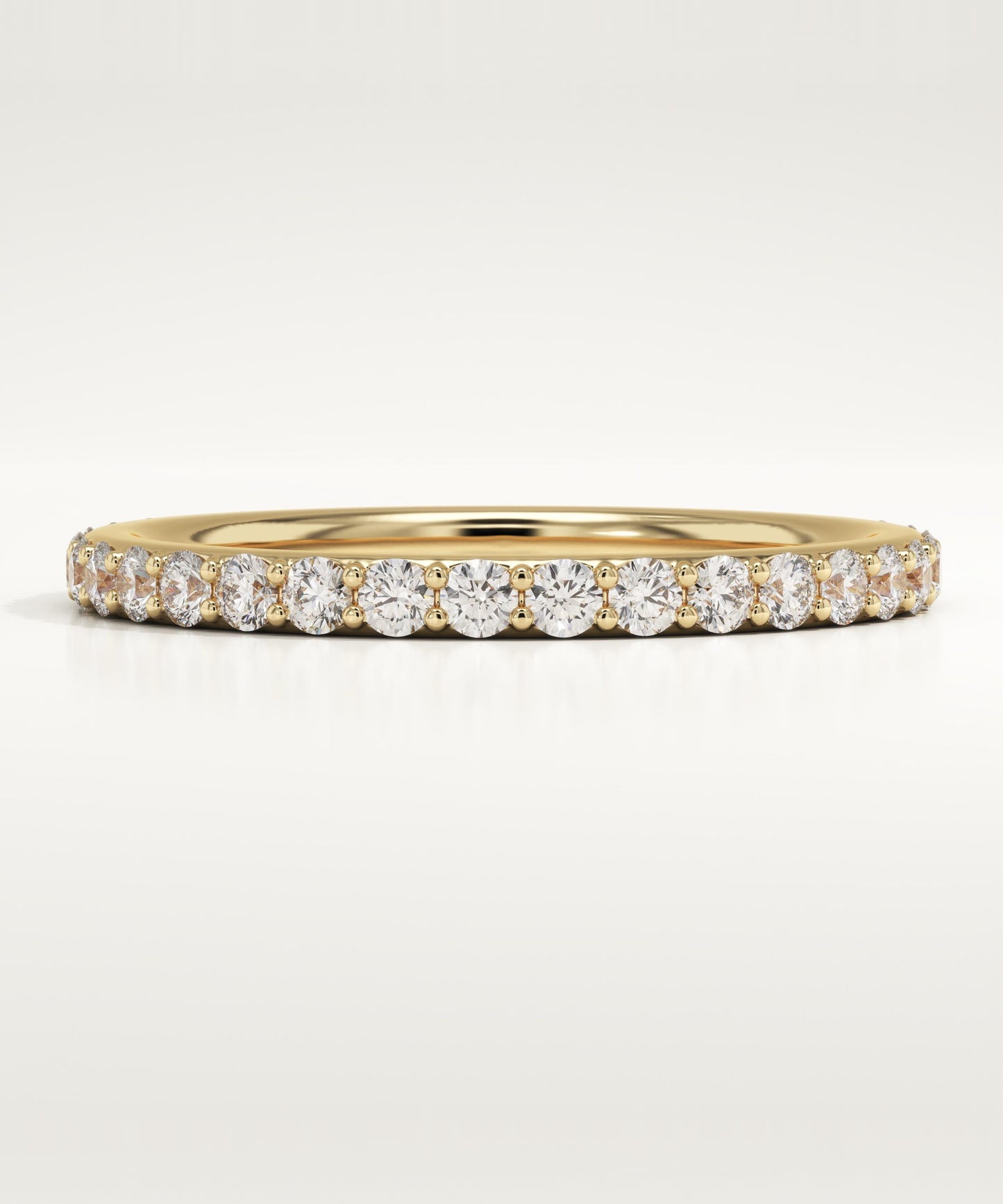 0.74 TCW Round Lab-Grown Diamond Full Eternity Wedding Band