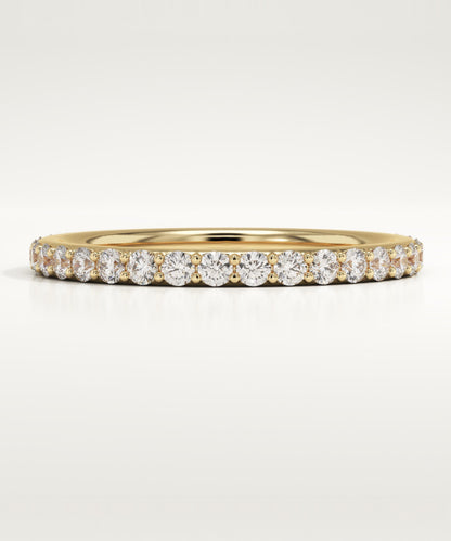 0.74 TCW Round Lab-Grown Diamond Full Eternity Wedding Band