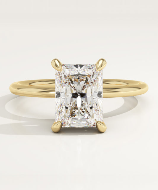 Radiant Cut Solitaire Lab-Grown Diamond Engagement Ring