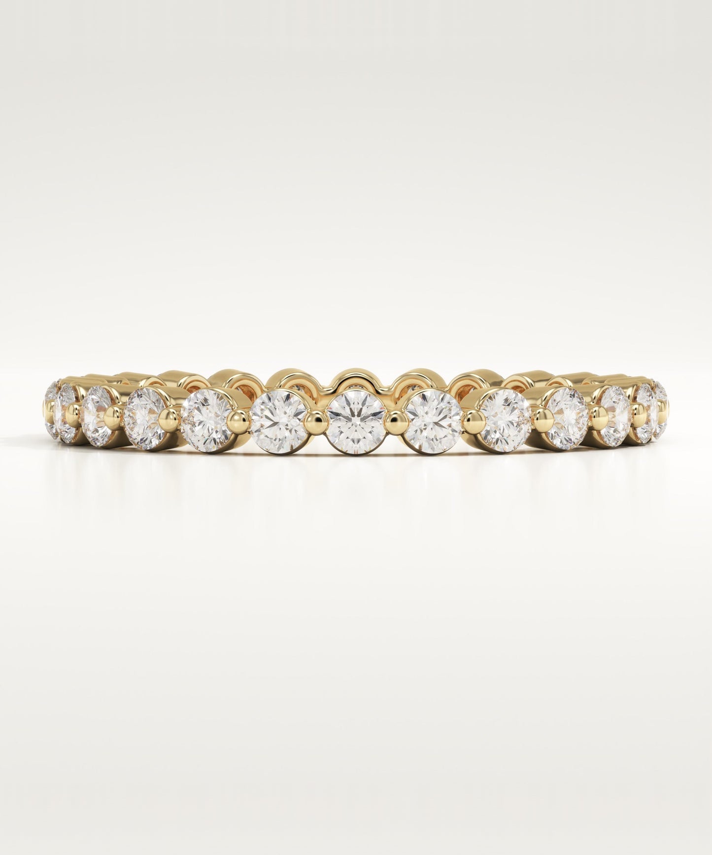 0.69 TCW Round Lab-Grown Diamond Full Eternity Wedding Band