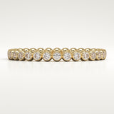 0.7 TCW Round Cut Lab-Grown Diamond Full Eternity Bezel Wedding Band