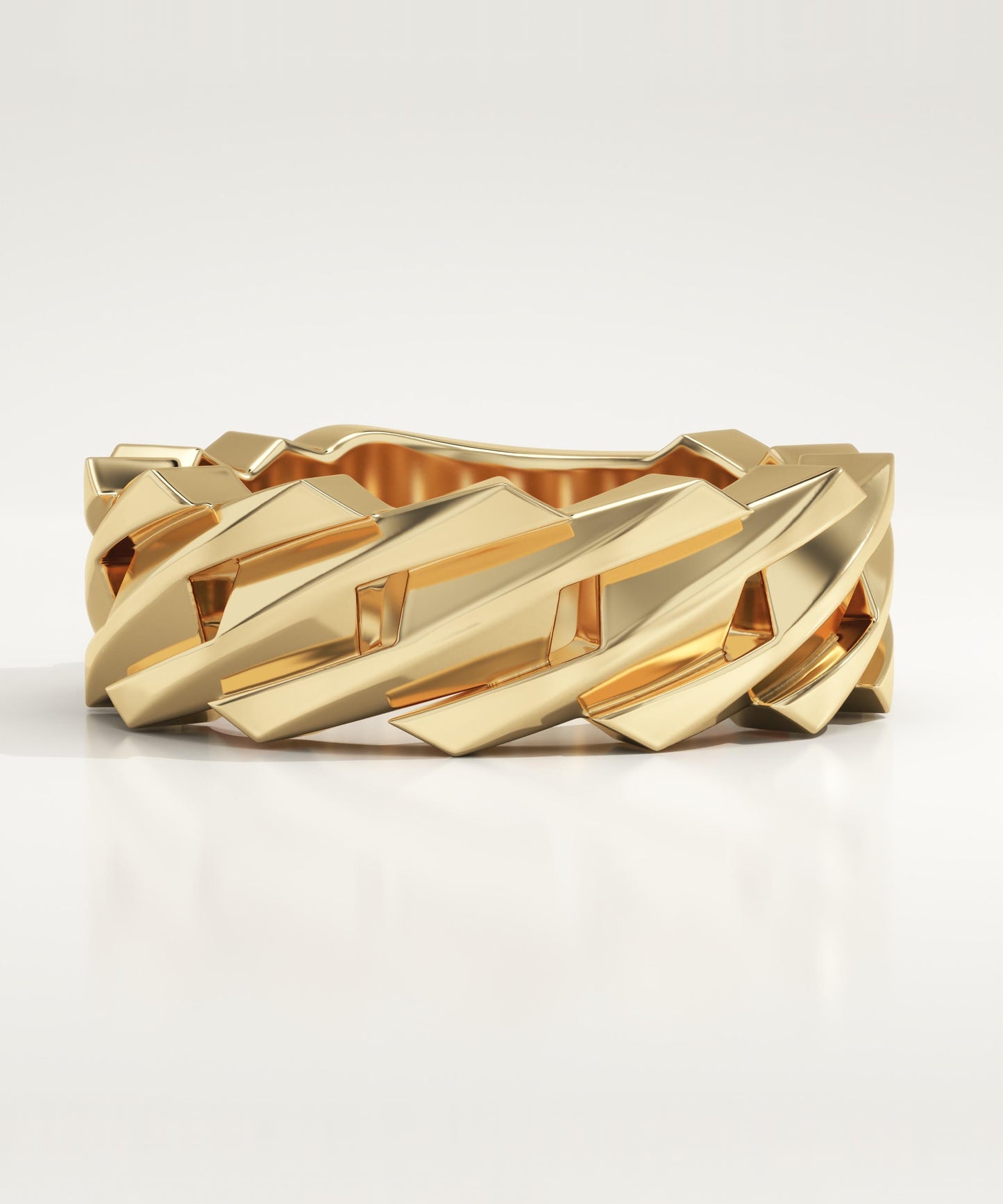Blade Style Wedding Band For Men