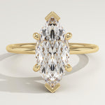 1.5 CT Marquise Cut Solitaire Lab-Grown Diamond Engagement Ring