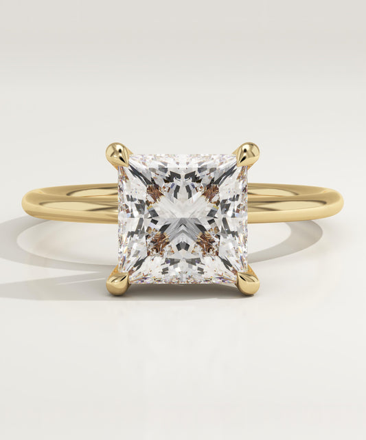 Princess Cut Solitaire Lab-Grown Diamond Engagement Ring