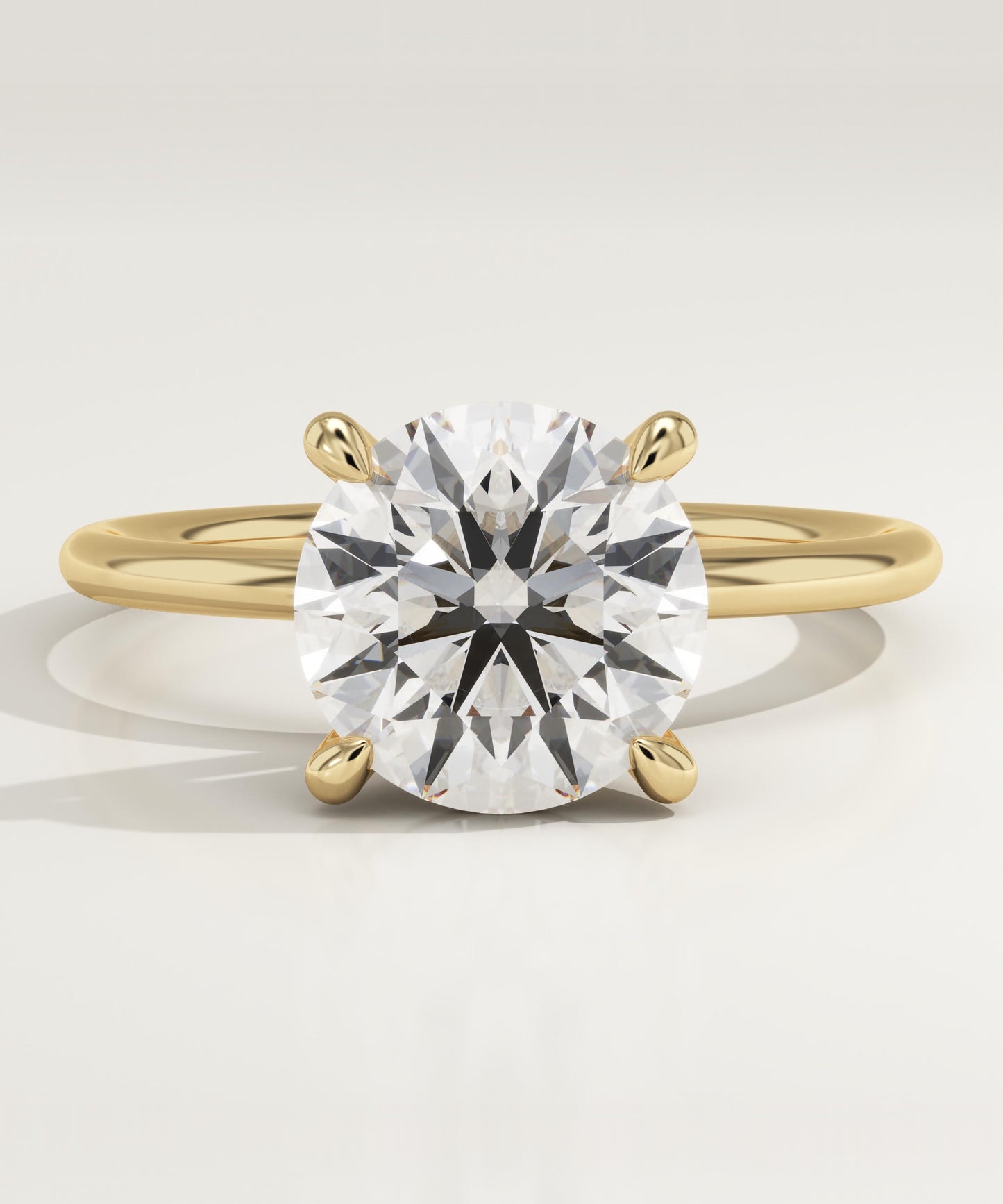 Round Cut Solitaire Lab-Grown Diamond Engagement Ring