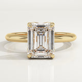 1.75 CT Emerald Cut Solitaire Lab-Grown Diamond Engagement Ring
