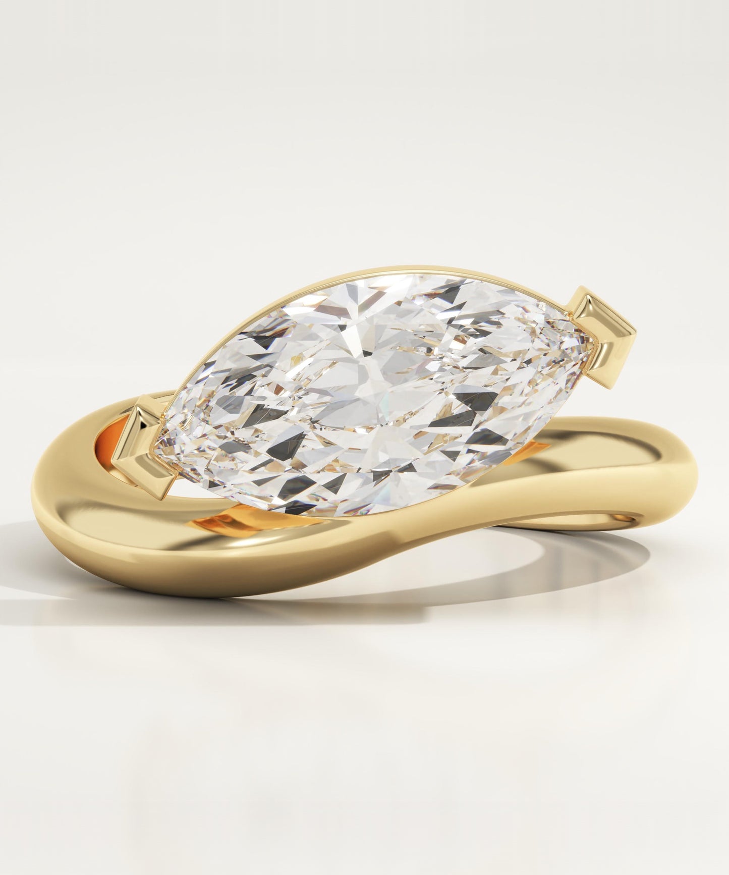 Marquise Cut Solitaire Lab-Grown Diamond Engagement Ring