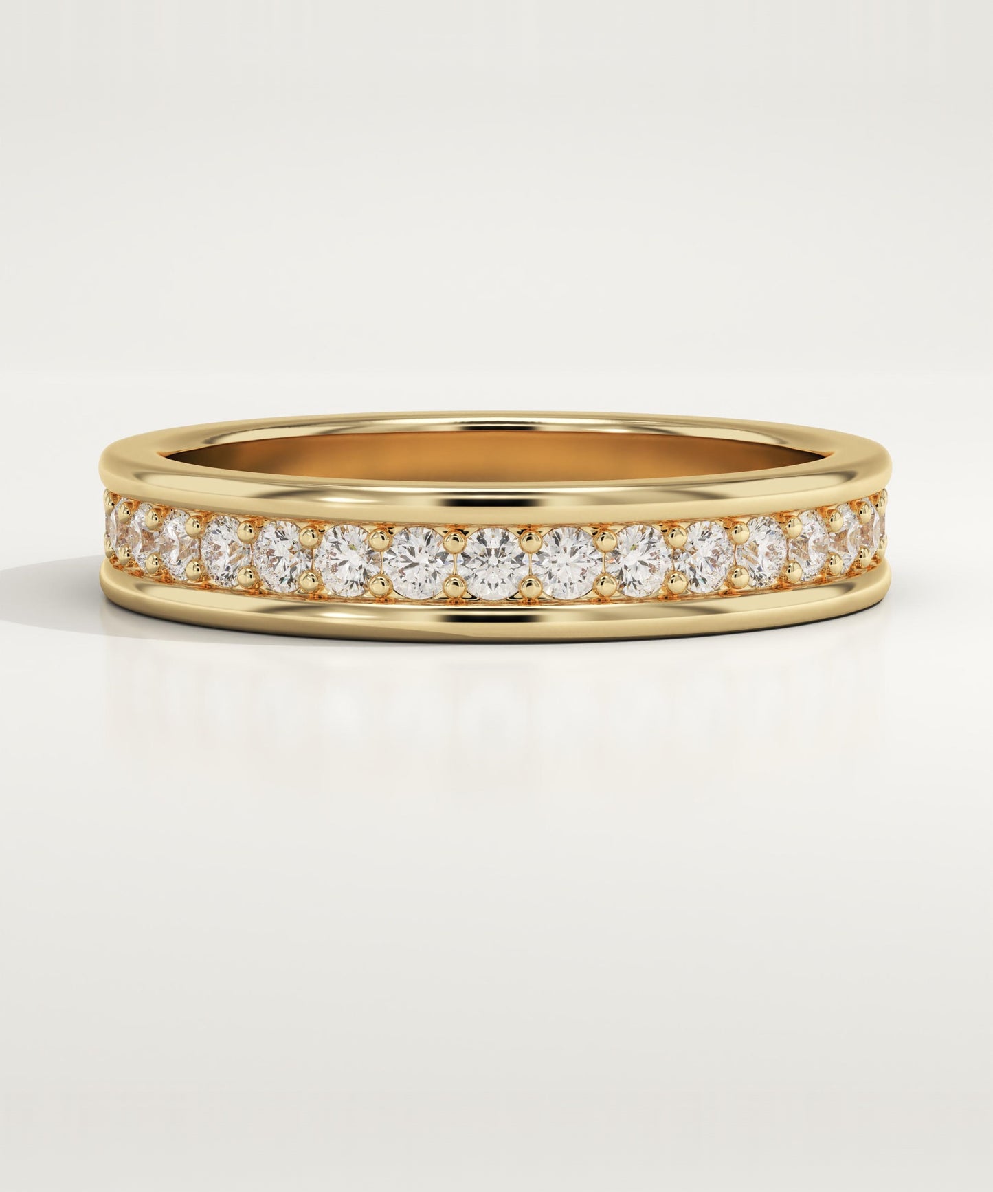 0.7 TCW Round Lab-Grown Diamond Full Eternity Wedding Band
