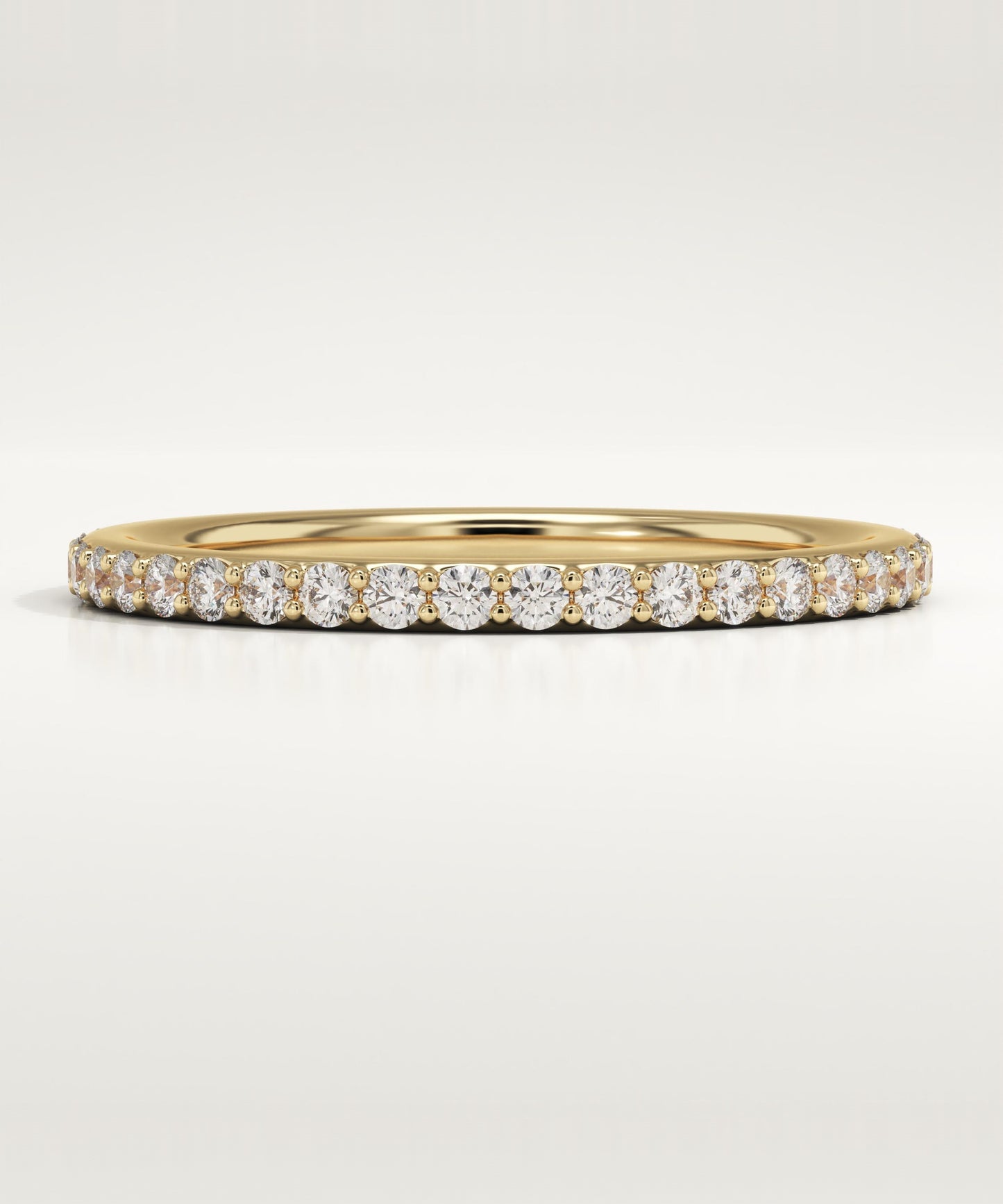 0.59 TCW Round Lab-Grown Diamond Full Eternity Wedding Band