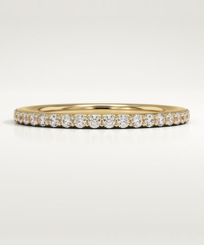 0.59 TCW Round Lab-Grown Diamond Full Eternity Wedding Band