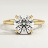 2.0 CT Round Cut Hidden Halo Lab-Grown Diamond Engagement Ring