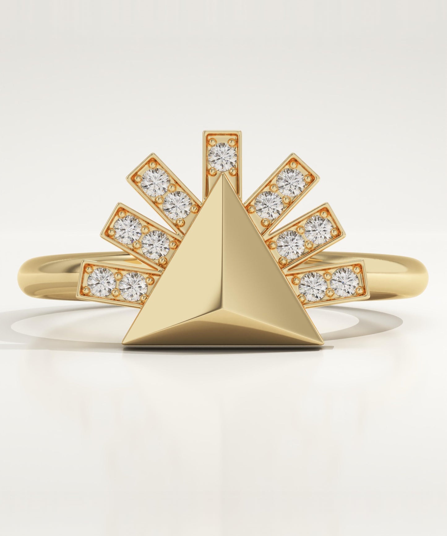 0.13 TCW Round Lab-Grown Diamond Unique Wedding Band
