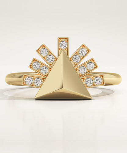 0.13 TCW Round Lab-Grown Diamond Unique Wedding Band