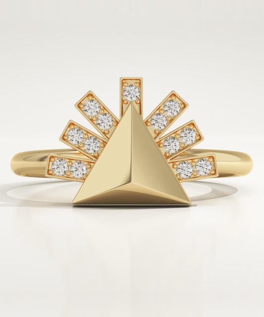 0.13 TCW Round Lab-Grown Diamond Unique Wedding Band