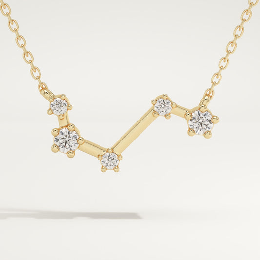 0.16 TCW Round Lab-Grown Diamond Aires Constellation Necklace