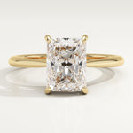 2.0 CT Radiant Cut Solitaire Lab-Grown Diamond Engagement Ring
