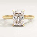 2.0 CT Radiant Cut Solitaire Lab-Grown Diamond Engagement Ring