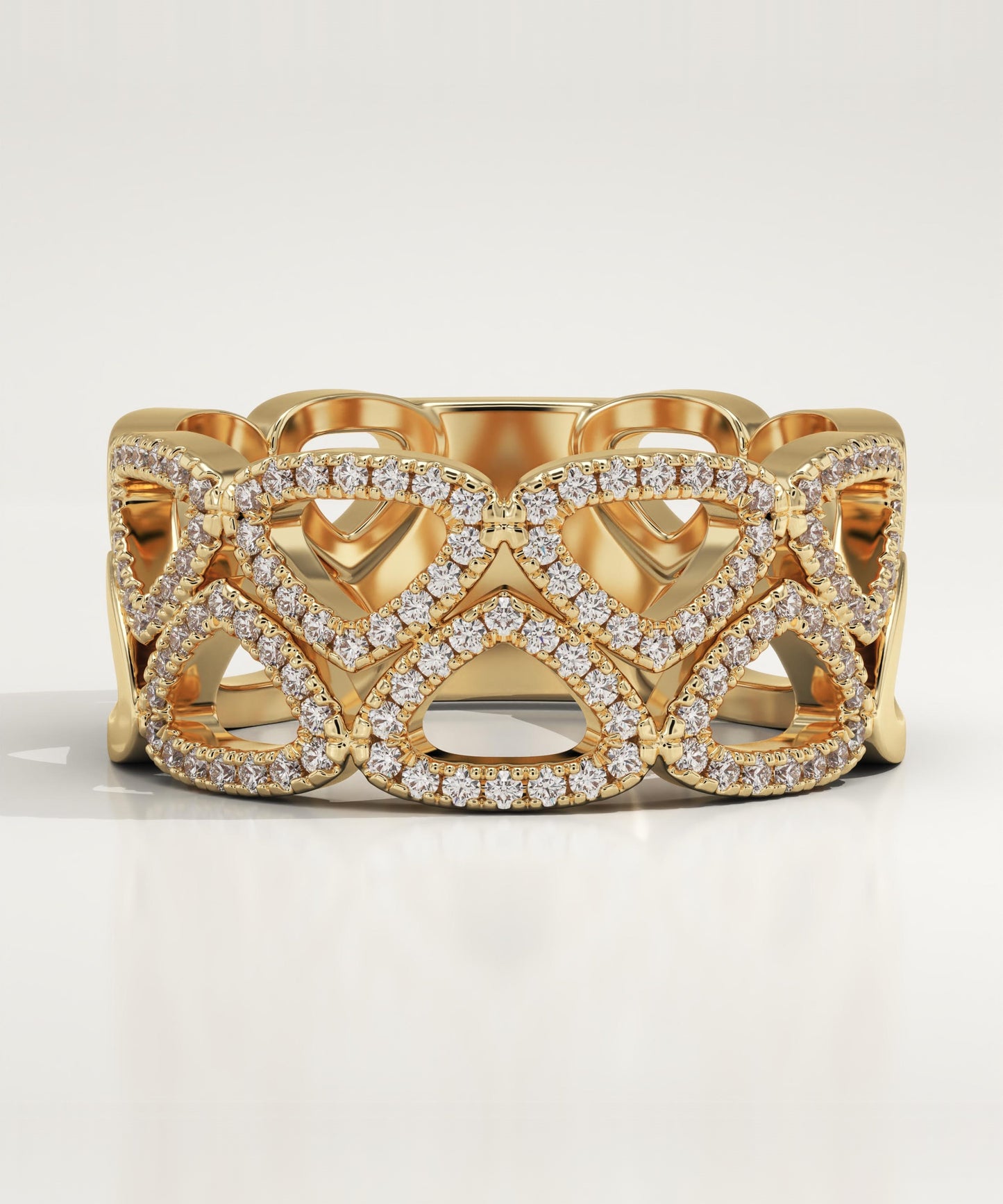 0.32 TCW Round Lab-Grown Diamond Multi Stone Wedding Band