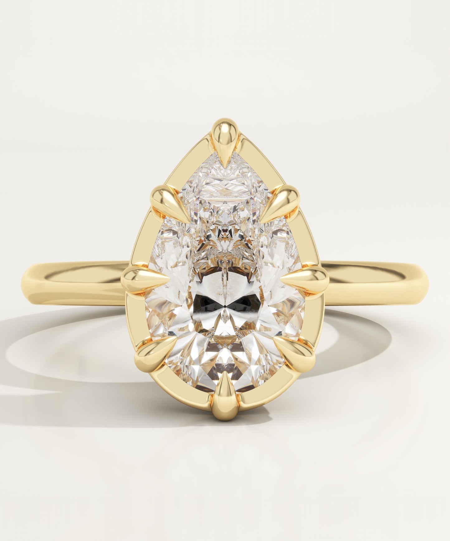 Pear Cut Solitaire Lab-Grown Diamond Engagement Ring