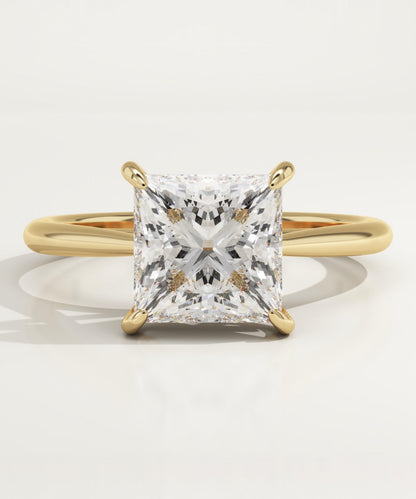 2 CT Princess Cut Solitaire Moissanite Engagement Ring